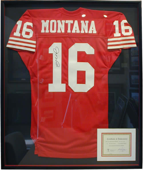 Custom jersey framing